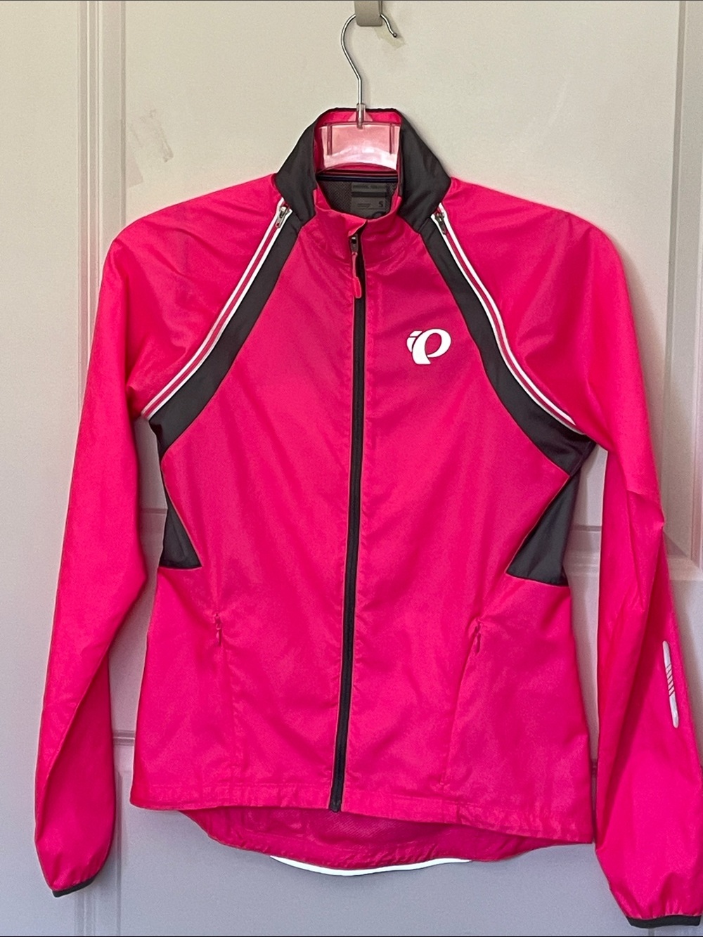 Pearl Izumi Elite Barrier Convertible Cycling Jacket Hot Pink Small Windbreaker - Picture 2 of 5